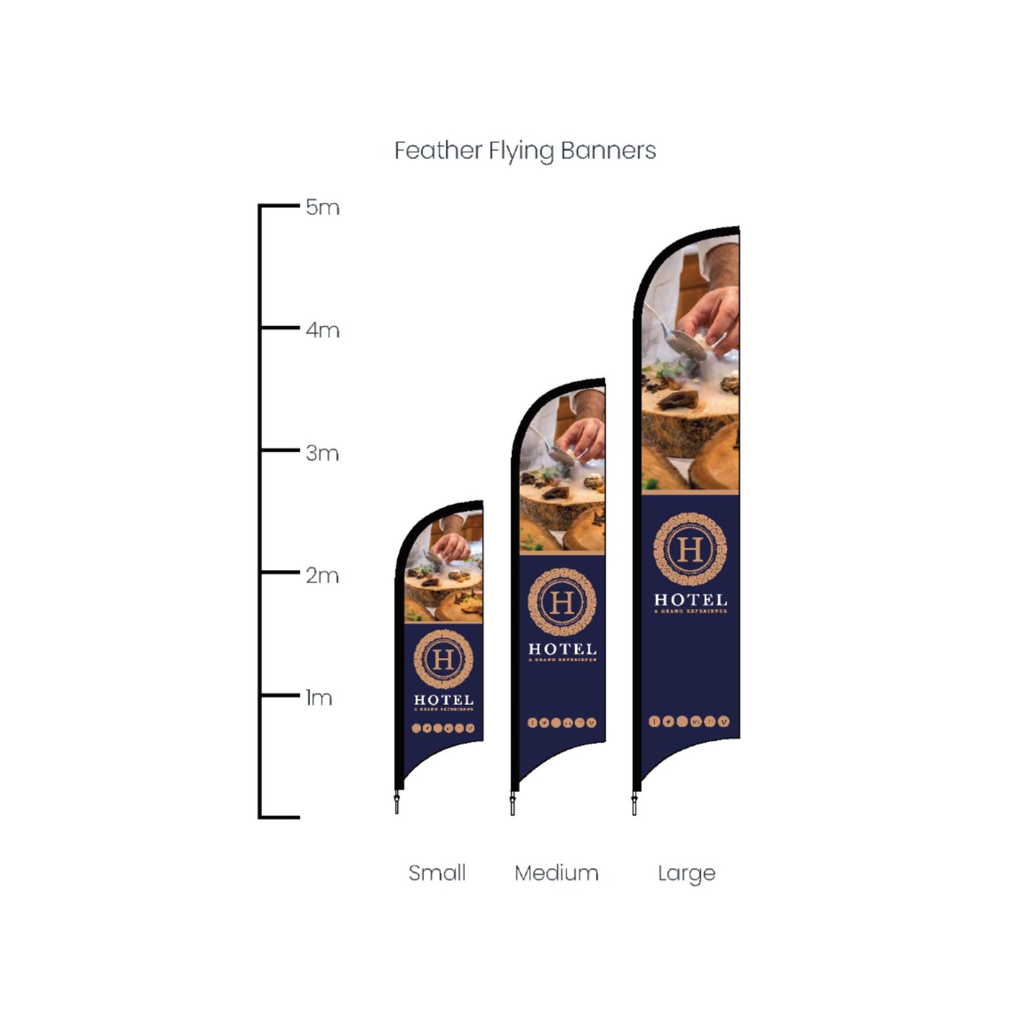 Medium Feather Flag